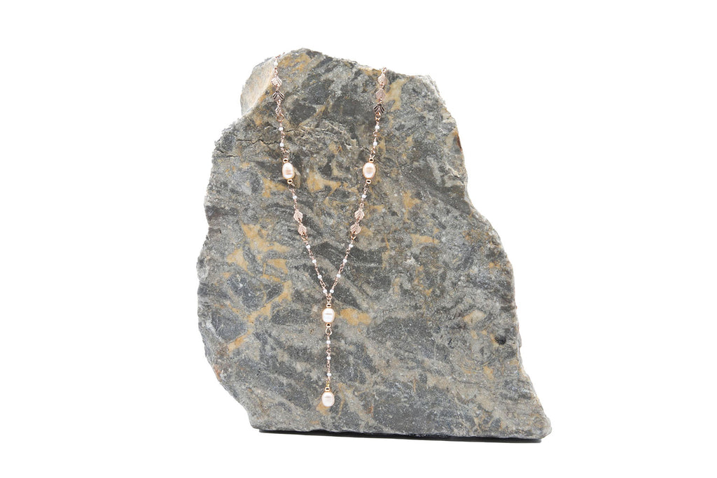 Collier de Créateur Chaine Coquillage - Or Rose