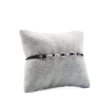 Charger l&#39;image dans la galerie, Bracelet de Créateur Divine Noir - Cristal Noir Argent 2