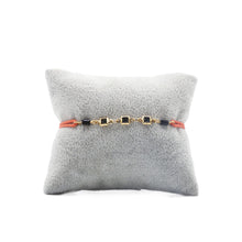 Charger l&#39;image dans la galerie, Bracelet de Créateur Divine Orange - Cristal Noir Or