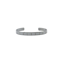 Charger l&#39;image dans la galerie, Bracelet de Créateur Jonc O&#39;Carré I Ruthénium 2