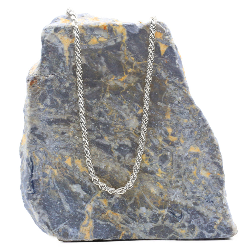 Collier Cordage - 4,5 mm Argent