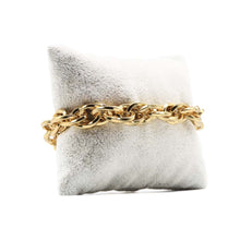Charger l&#39;image dans la galerie, Gourmette Cordage 10mm Or 2