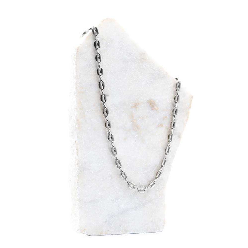Collier Grain de Café Ruthénium