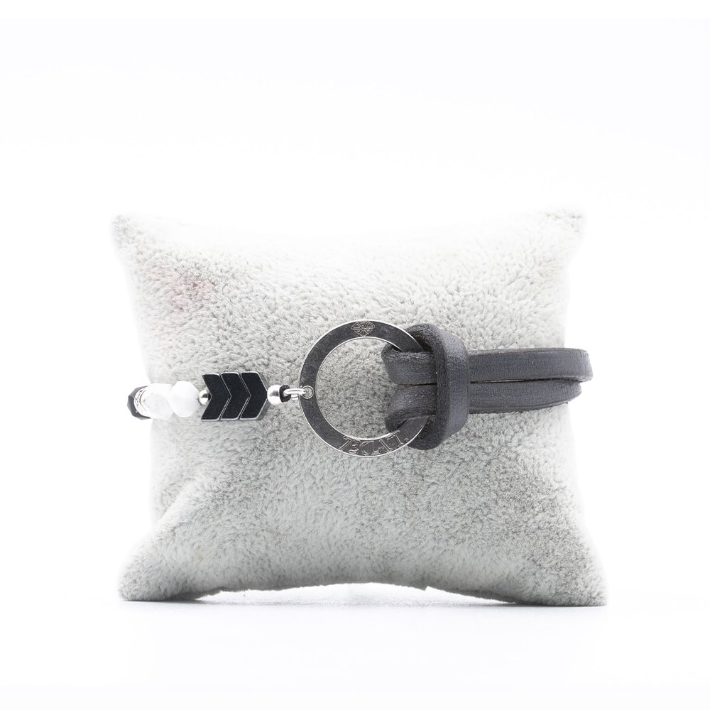 Coffret Phoenix Argent  Howlite Gris