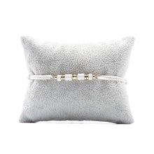 Charger l&#39;image dans la galerie, Bracelet Impérial Cordon Blanc Howlite blanche Or