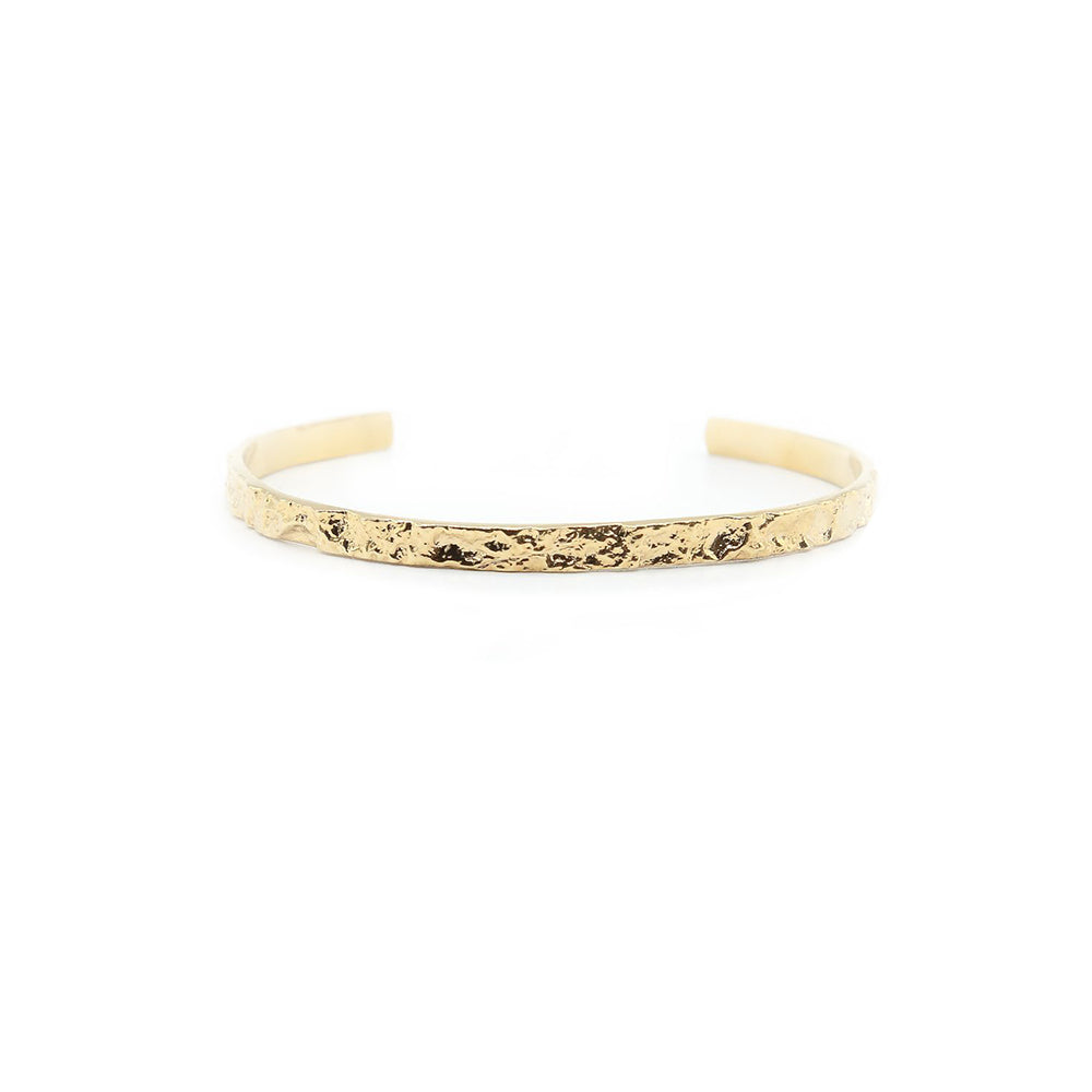 Bracelet de Créateur Jonc Feuille Or 2