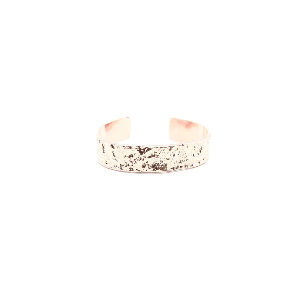 Bracelet de Créateur Jonc Feuille Or Rose 2