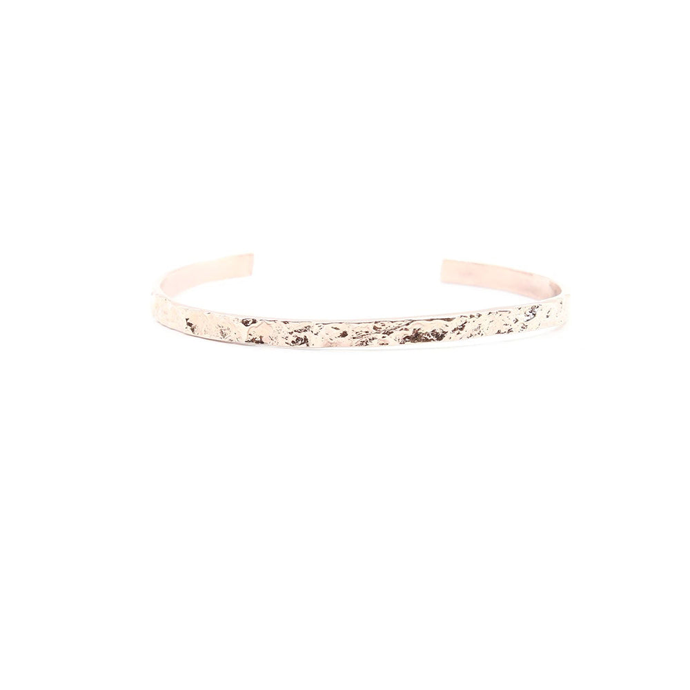 Bracelet de Créateur Jonc Feuille Or Rose 2