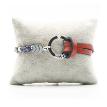Charger l&#39;image dans la galerie, Bracelet Personnalisable Phoenix Sodalite Argent Marron