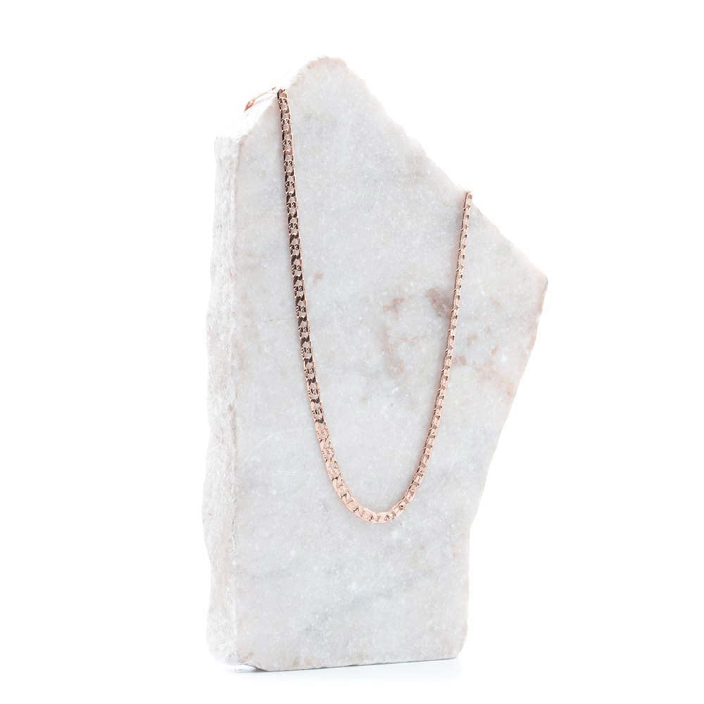 Collier Martelé Or Rose